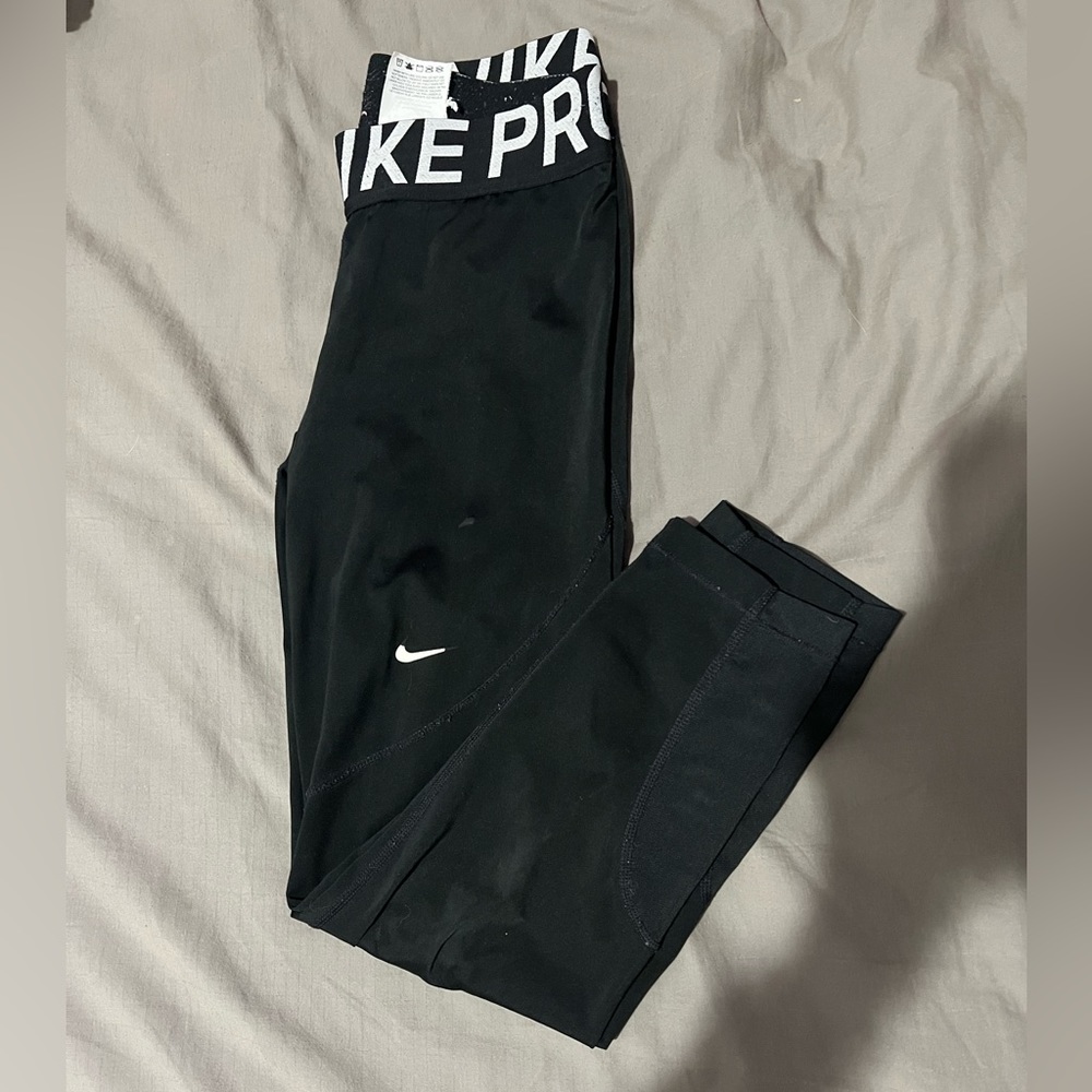 Nike Pro Cropped Tights Black/White